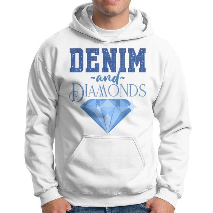 Denim Fabric Diamonds Stylish Skinny Jeans Lover Hoodie
