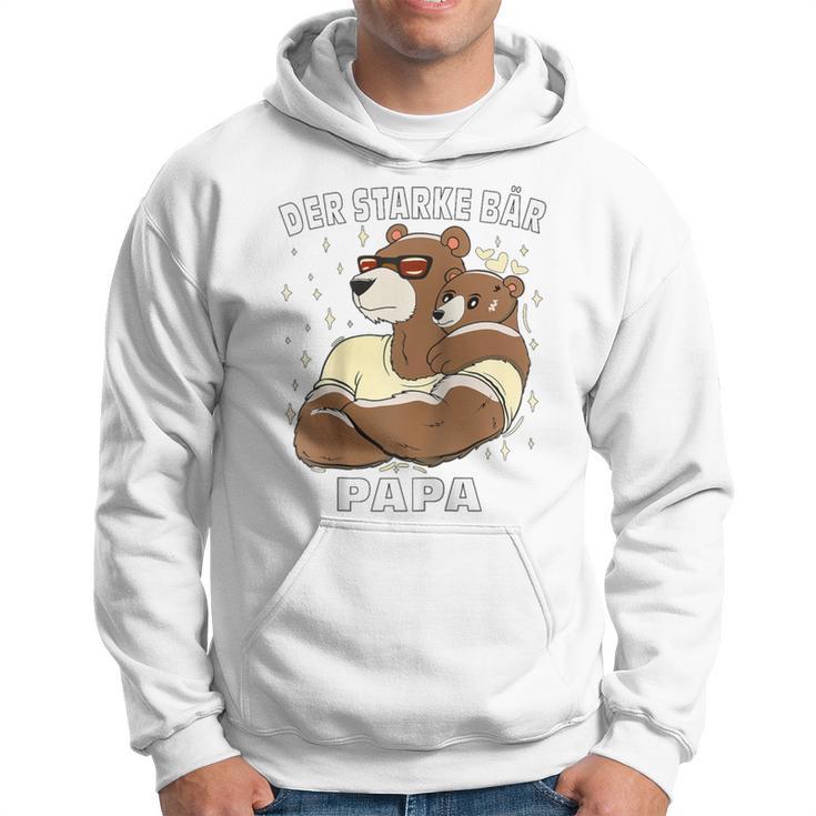 Der Starke Bär Papaatertag Männertag Bärater Papa Raglan Kapuzenpullover