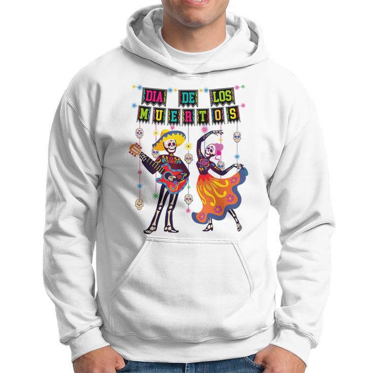 Dia De Los Muertos Day Of Dead Skeleton Dancing Couple Hoodie