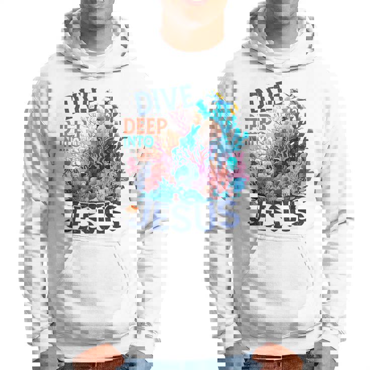 Dive Deep Into Jesus Vbs 2024 Scuba Diving Underwater Hoodie  Seseable UK