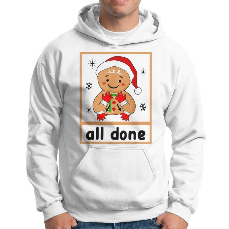 All Done Christmas Special Education Gingerbread Sped Squad Hoodie