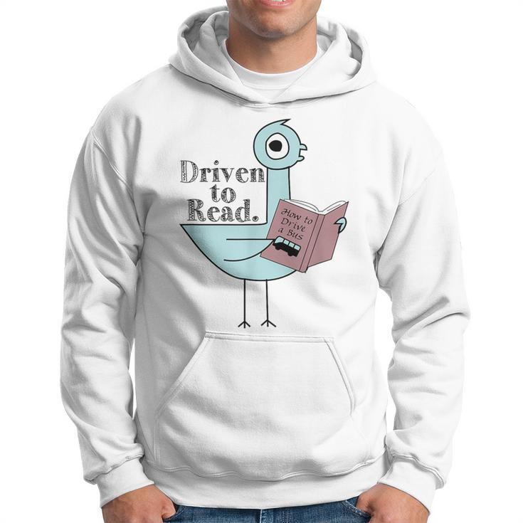 Driven To Read Pigeon Library Reading Books Readers Hoodie