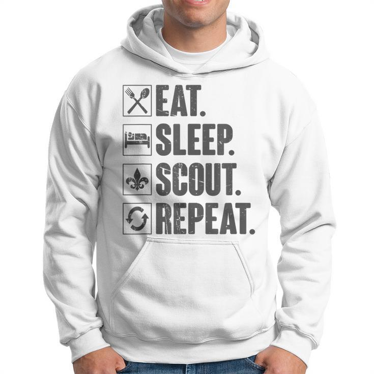 Eat Sleep Scout Repeat Scouting Lover Hoodie