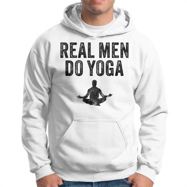 Echte Männer Machen Yoga intage Gray S Hoodie