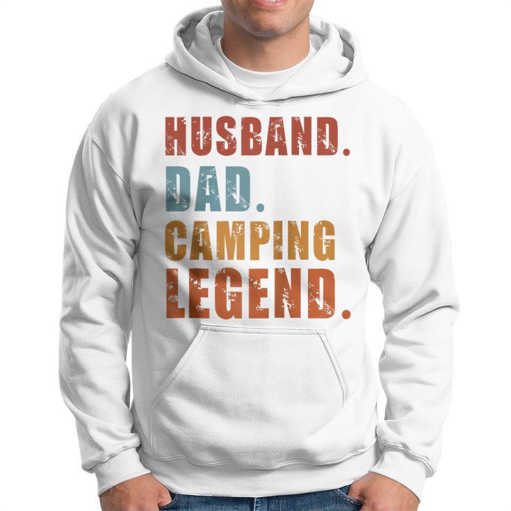 Ehemann Papa Camping Legende Raglan Kapuzenpullover