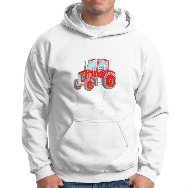 Sweat à Capuche « Né Pour Conduire Un Tracteur, Forcé D'aller à L'école » | Humour Agriculteur | Cadeau Fermier - 2