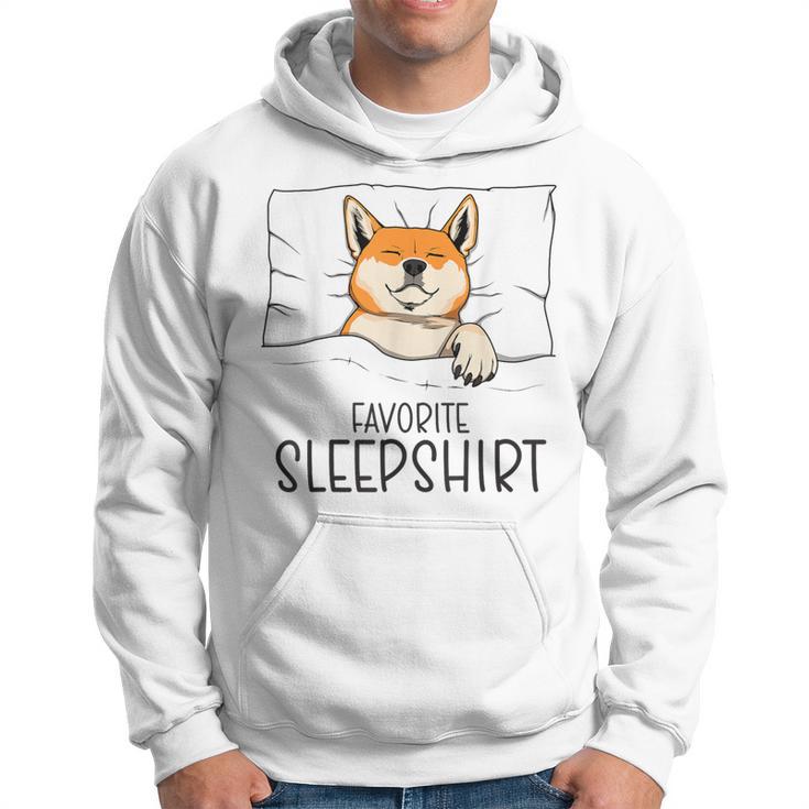 Favorite Sleep Napping Dog Shiba Inu Pajama Hoodie