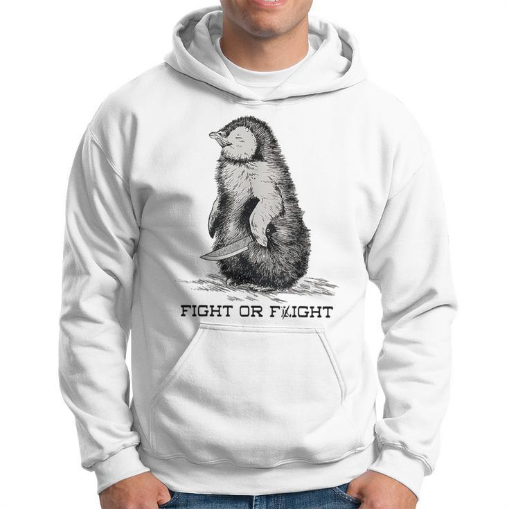 Fight Or Flight Penguin Pun Meme Hoodie