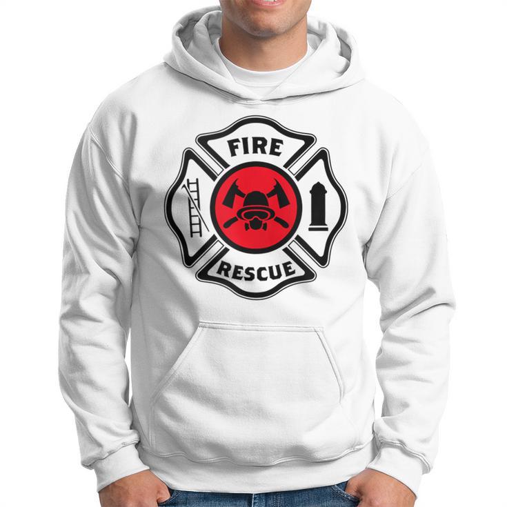 Fire & Rescue Maltese Cross Firefighter Hoodie