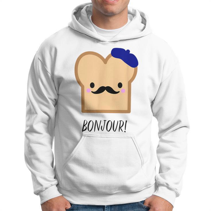 French Cute Kawaii Toast Francophile Food Hoodie