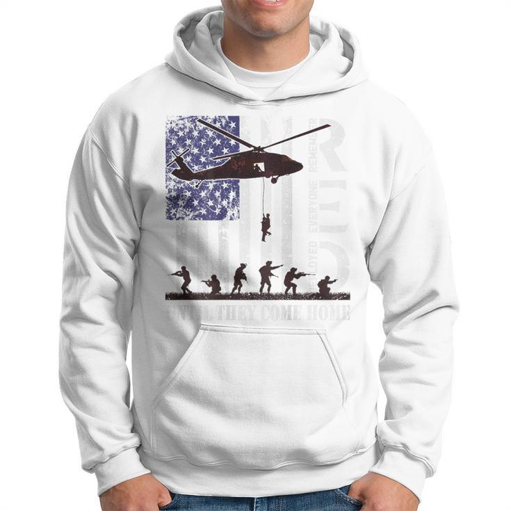 On Friday We Wear Red Friday Military Us Flag Print On Back Hoodie