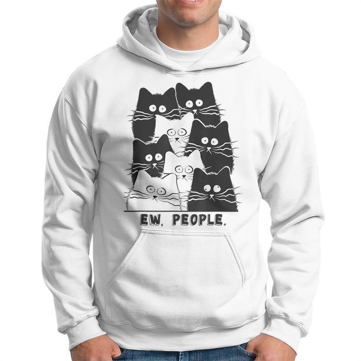 Ew People Graphic Cat Cat Kitten Lovers Hoodie
