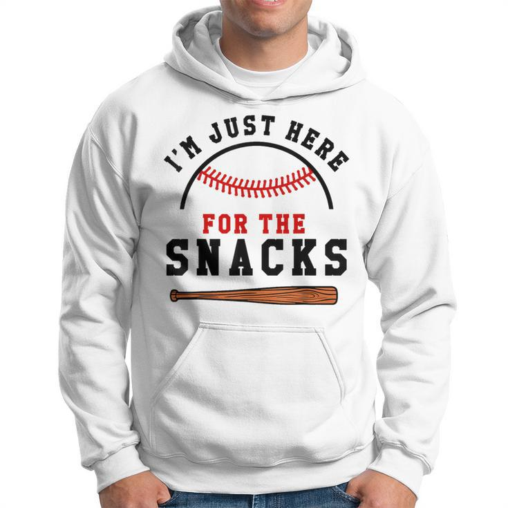 Fantasy Baseball League I'm Just Here For The Snacks Hoodie