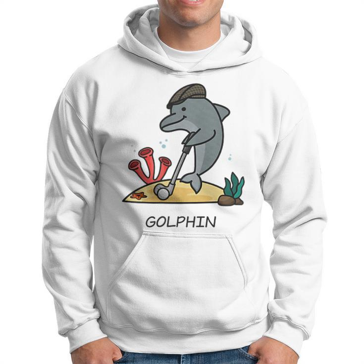 Golphin Quote Golf Cool Dolphin Hoodie