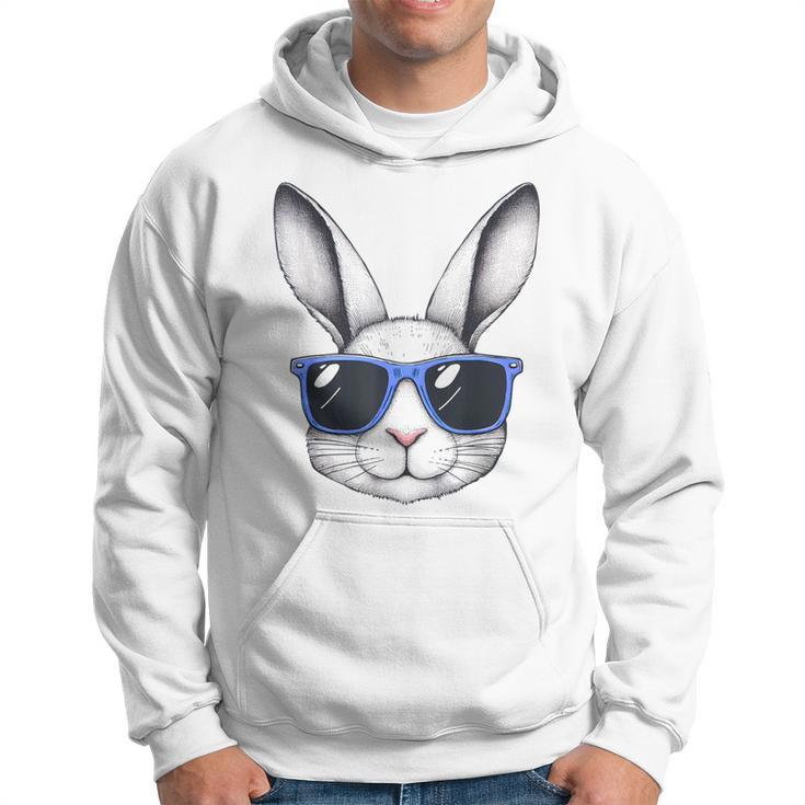 Rabbit Bunny Face Sunglasses Easter For Boys Men Hoodie