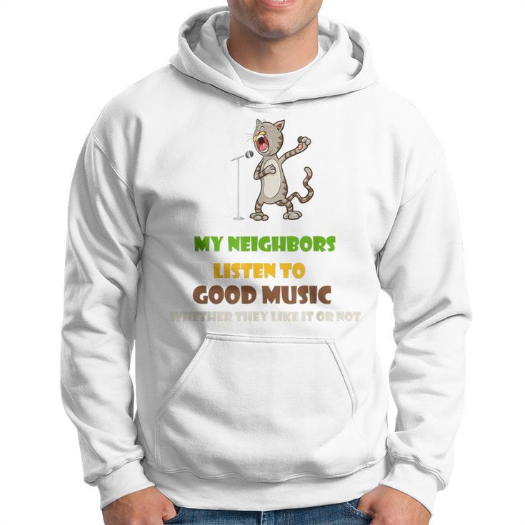 Singing Cat Awesome For Music Lover Hoodie