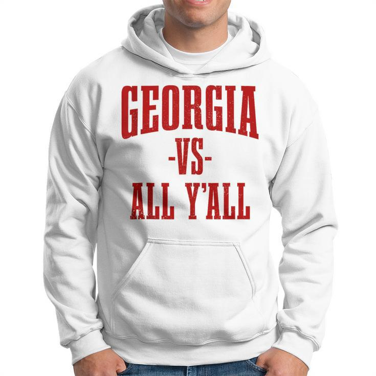 Georgia Vs All Y'all The Peach State Vintage Pride Hoodie