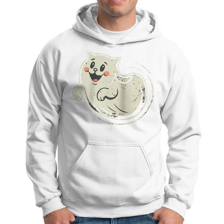 Ghost Vintage Meow Cat Ghost Hoodie