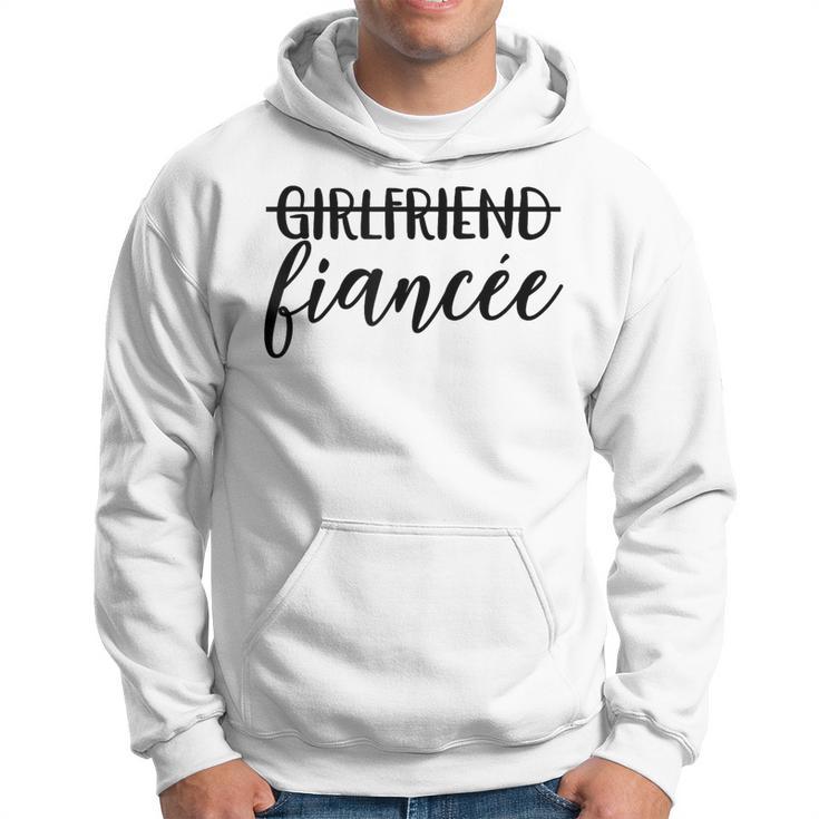 Girlfriend Fiancée Engaged Engagement Couple Matching Hoodie