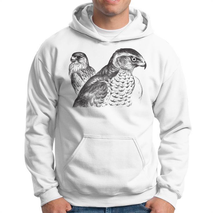 Goshawk Birds Of Prey Hawk Air Raptors Vintage Graphic Hoodie