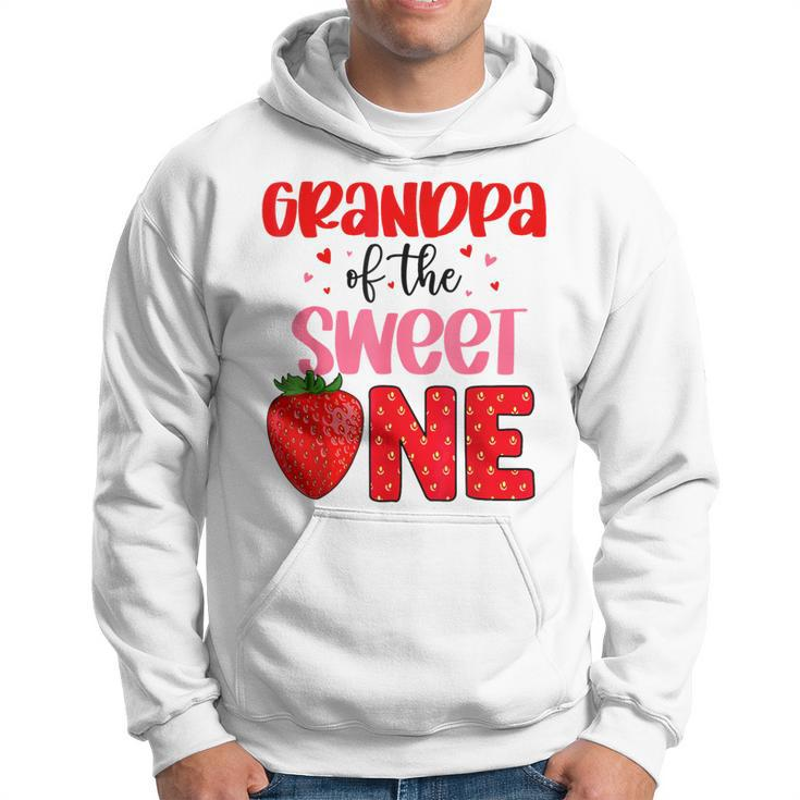 Grandpa Of The Sweet One Strawberry Birthday Family Party Hoodie