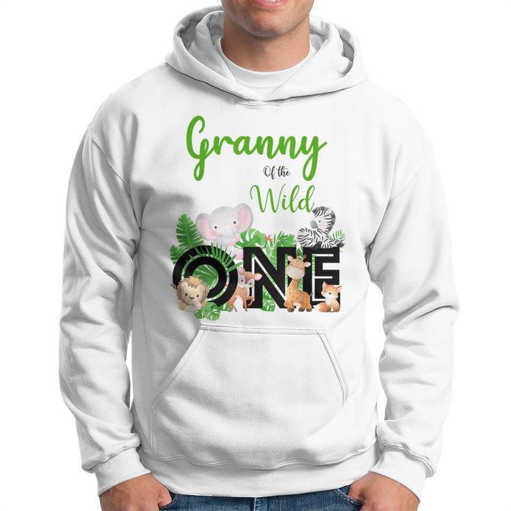 Granny Of The Wild One Zoo's Happy Birthday Jungle Animal Hoodie