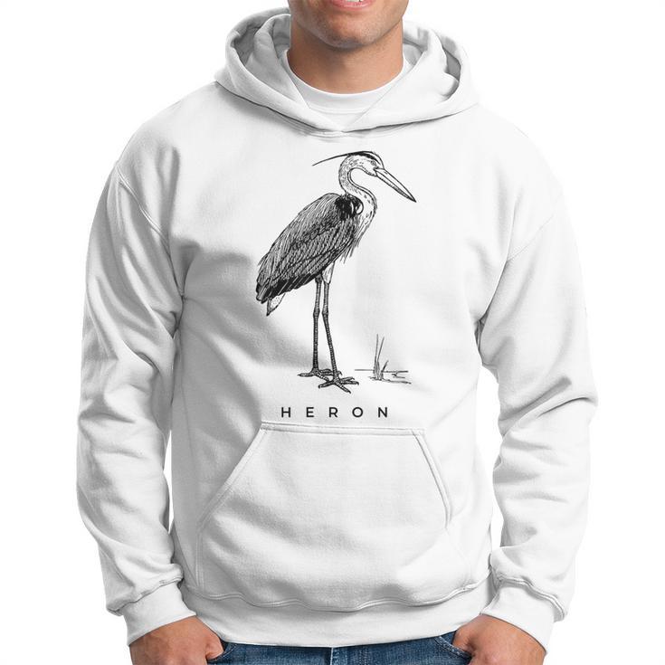 Great Blue Heron Bird Birdwatcher Hoodie