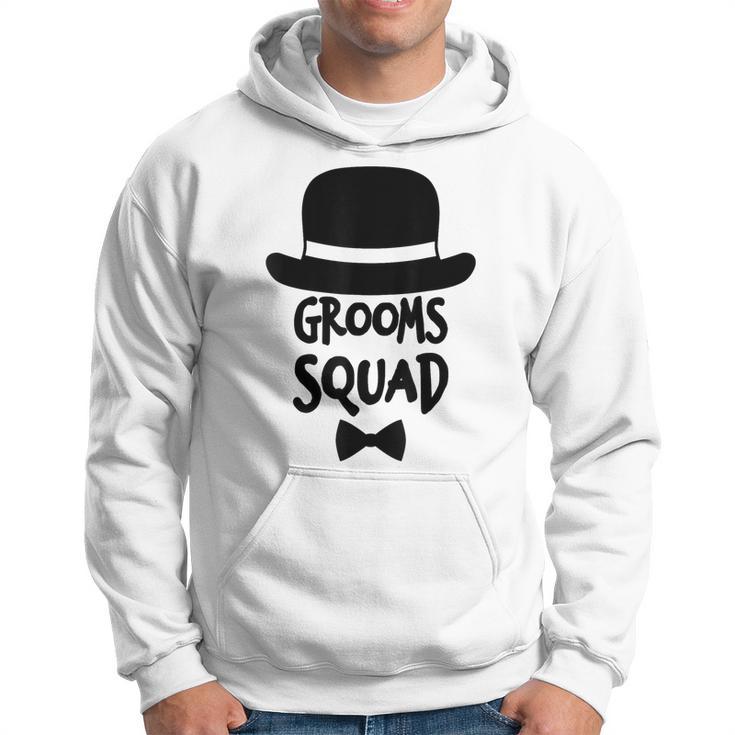 Grooms Squad White For Bachelor Party Hoodie