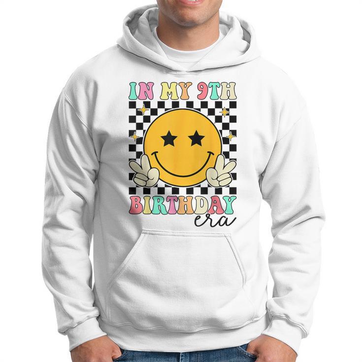 Groovy In My 9Th Birthday Era Nine 9 Years Old Birthday Hoodie