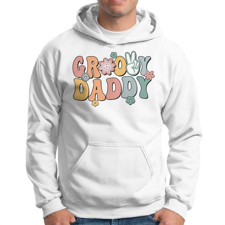 Groovy Daddy Retro Dad Matching Family 1St Birthday Party Hoodie