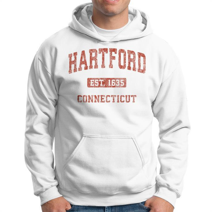 Hartford Connecticut Ct Vintage Athletic Sports Hoodie
