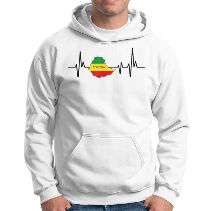 Heartbeat Ethiopian Flag Ethiopia Hoodie