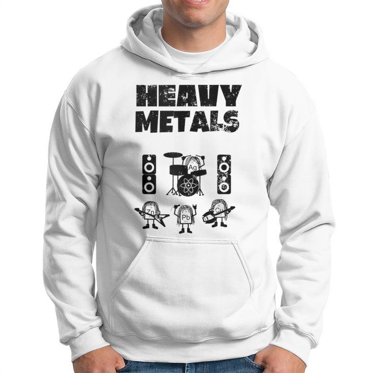 Heavy Metals  Periodic Table Elements Rock Band Hoodie