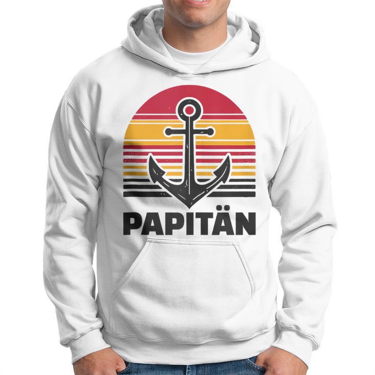 Herren Papitänatertag Bester Papa Anker Norden Kapitän Kapuzenpullover