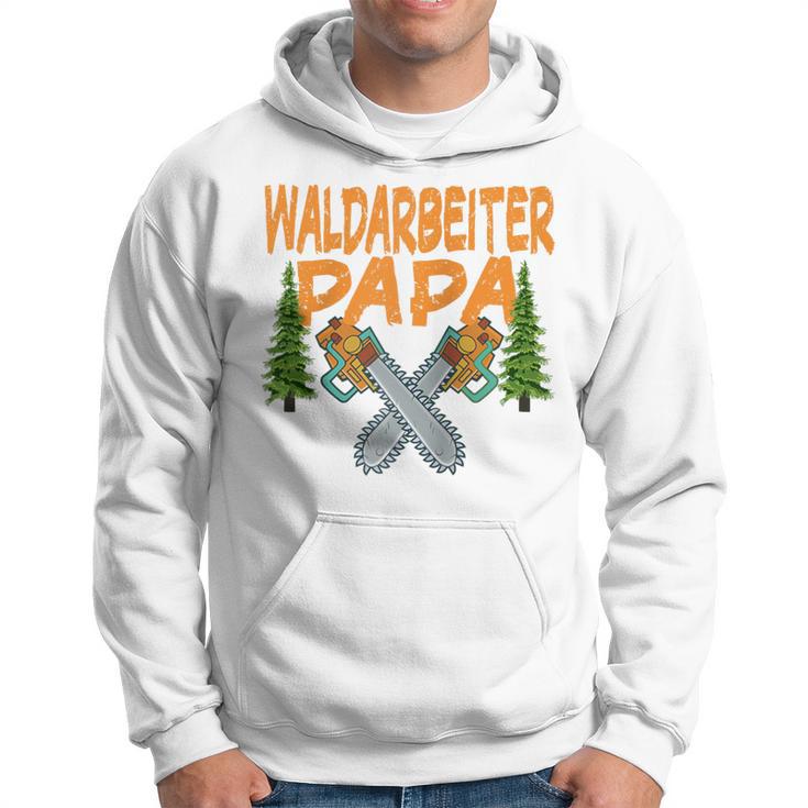 Herren Waldarbeiter Papa Baumfäller Bäume Fällen Im Wald Raglan Kapuzenpullover