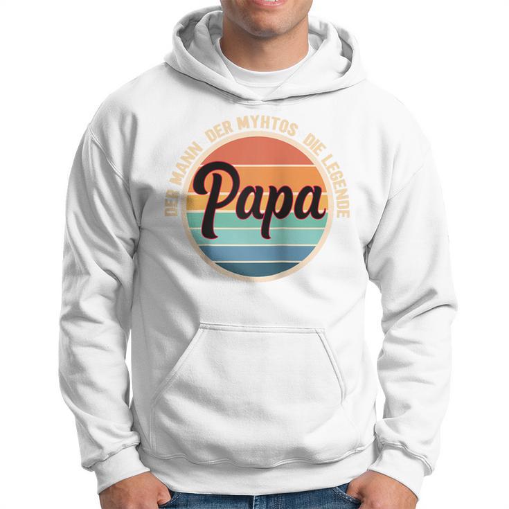 Herrenaterintage Geschenk Der Mann Der Mythos Die Legende Papa Raglan Kapuzenpullover