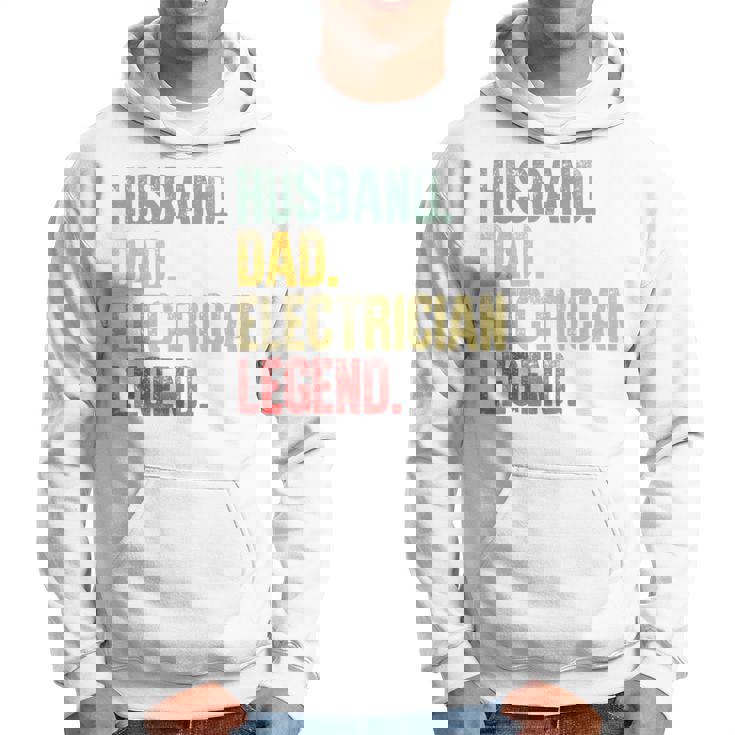 Hombre intage Husband Dad Electrician Legend Retro Sudadera