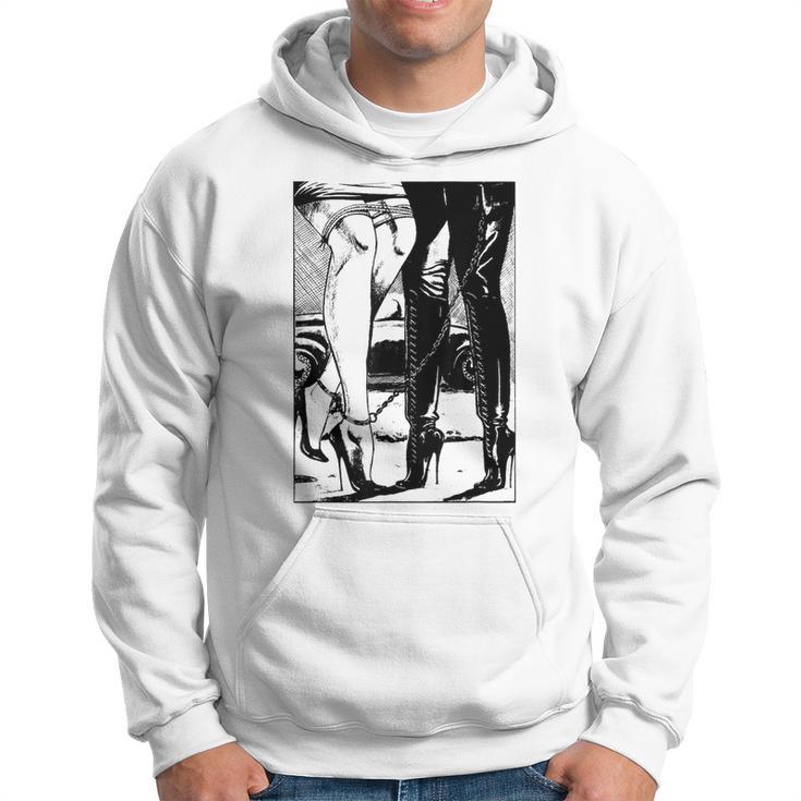 Hot Lesbian Rope Bondage Lovers Lesbian High Heel Dominatrix Hoodie