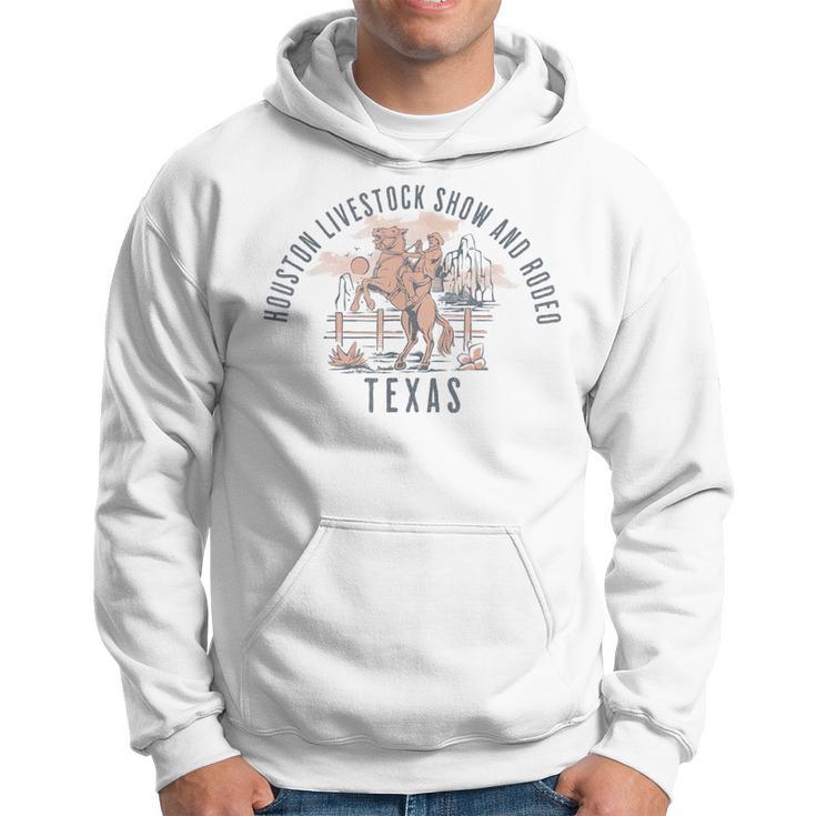 Houston Livestock Show And Rodeo Texas Cowboy And Horse Hoodie