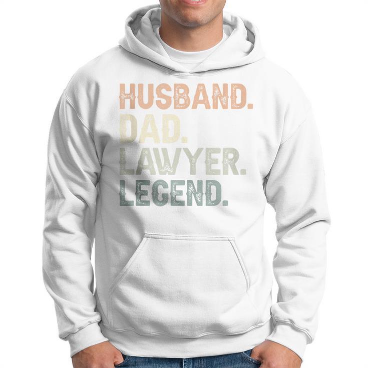 Husband Dad Lawyer Legend Father's Day Vintage Lawyer Hoodie