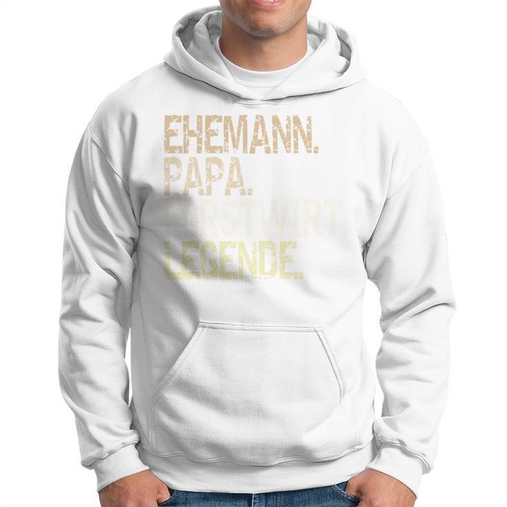 Husband Papa Forstwirt Legende Forest Worker Outfit Kapuzenpullover