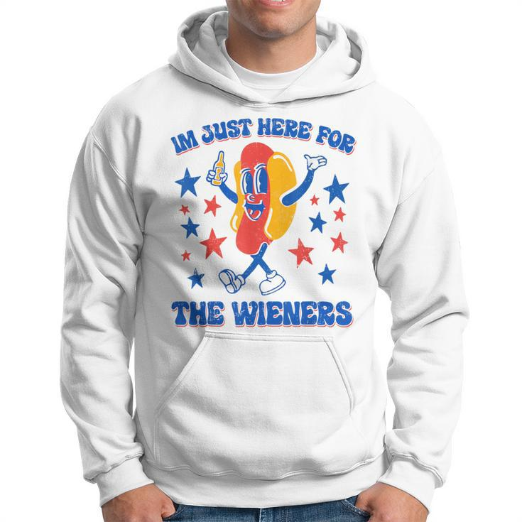 I'm Just Here For The Wieners 4Th Of July Hot-Dog Hoodie
