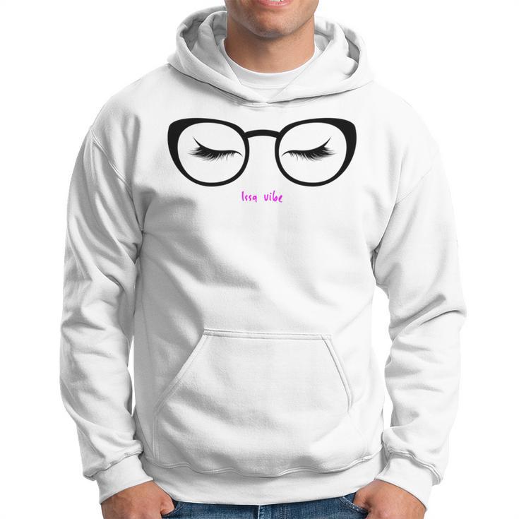 Issa Vibe Lipstick And Eyeglasses Flirty Hoodie