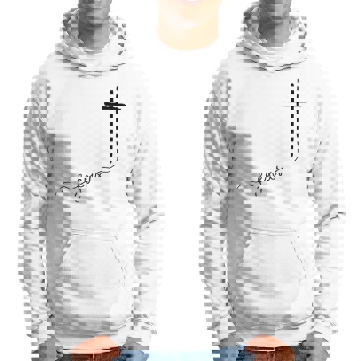 Jésus Avec Croix Chrétienne Sweat à capuche