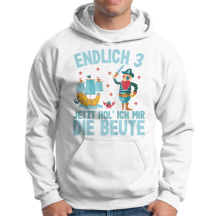 Kinder Endlich Drei Jahre 3Rd Birthday Pirate Boys Pirate Hoodie