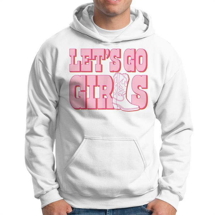 Let's Go Girls Cowgirl Boot Bachelorette Party Matching Hoodie