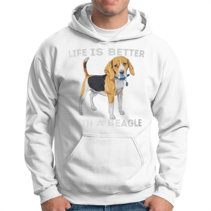 Life Is Better With A Beagle Beagle Dog Lover Pet Owner Hoodie