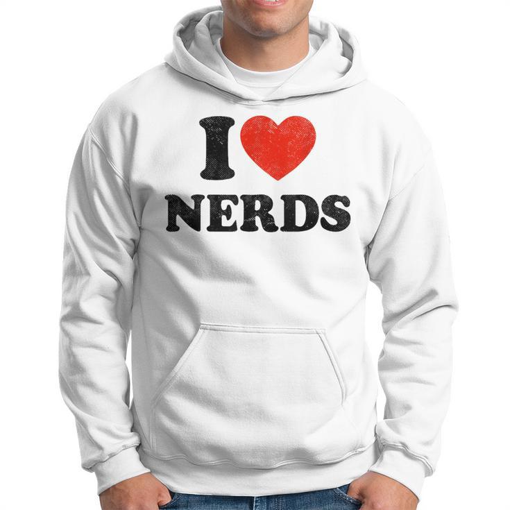 I Love Nerds Outfit Girls I Heart Nerds Hoodie