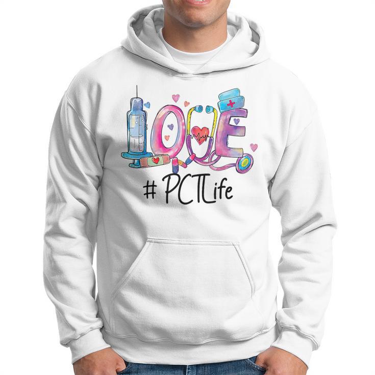 Love Patient Care Technician Pct Nurse Hoodie