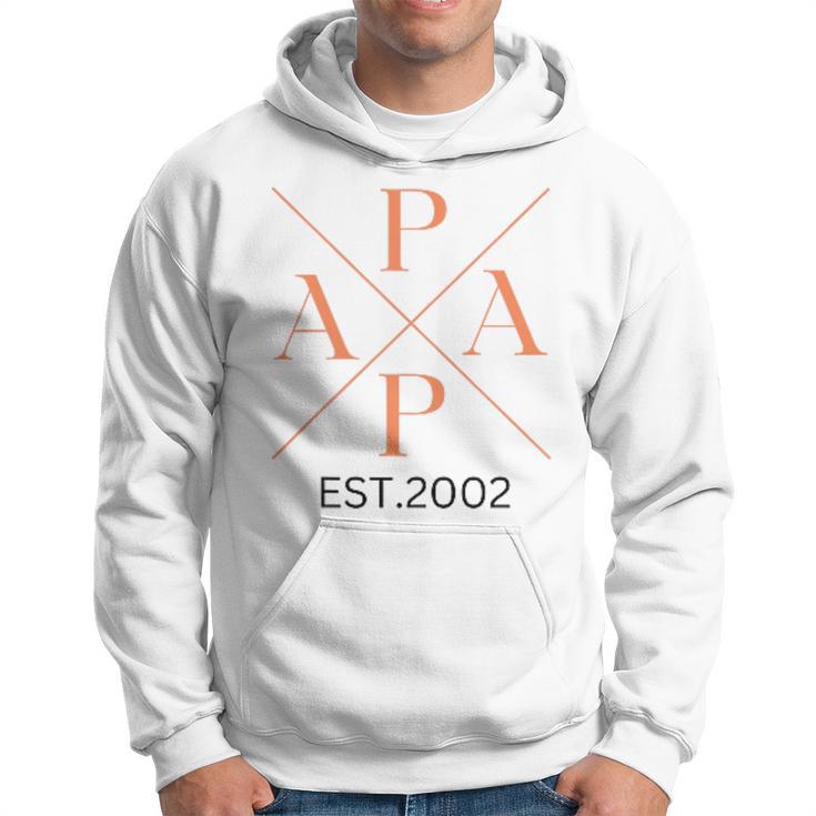 Lustiger Papa Est 2002 Papa Seit 2002 Papa 2002Ater Kapuzenpullover